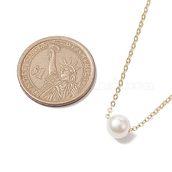 Круглые акриловые подвески с имитацией жемчуга&nbsp;NJEW-JN04777