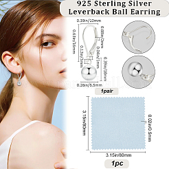 1 комплект из 925 серег с застежкой-русалкой из стерлингового серебра FIND-BBC0015-89