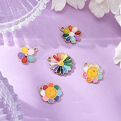 10шт 5 стиля подвески из сплава с эмалью&nbsp;ENAM-FP0002-39