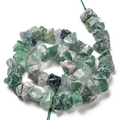 Fili di perline di fluorite verde naturale grezzo grezzo&nbsp;G-J388-03