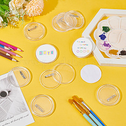 Акриловая булавка на пуговице TACR-WH0021-14B