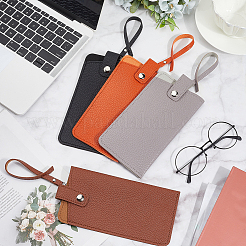 4 шт. 4-х цветный футляр для очков из искусственной кожи&nbsp;AJEW-CN0004-99A