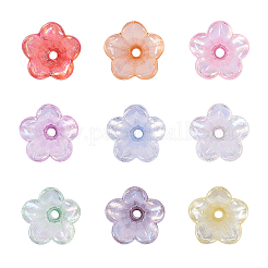Capuchon de perles acryliques ab plaquées&nbsp;PACR-CJ0001-14
