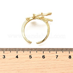 Латунные манжеты для женщин RJEW-F184-08H-G