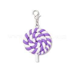 Украшения из полимерной глины в виде леденцов ручной работы&nbsp;HJEW-JM03387