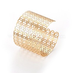 304ステンレススチール製カフバングル  ミックスカラー  2-3/8インチ（6.1cm）&nbsp;BJEW-E361-08