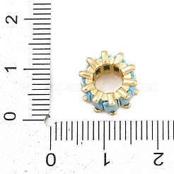 Латунные микро проложить Цирконий Европейский бисером&nbsp;KK-C170-33G