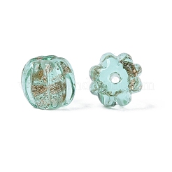 Perline murano con sabbia d'oro fatto a mano&nbsp;LAMP-Q039-08E