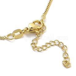 Ожерелья с подвеской в виде распятия из латуни с микропаве из кубического циркония&nbsp;LS-NJEW-S385-02G