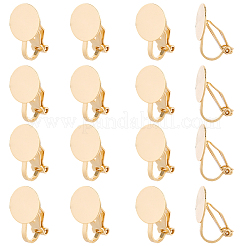 16 шт. латунные серьги-зажимы KK-SC0006-63