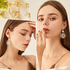 Risultati di orecchini a clip in ottone 20 pezzo&nbsp;KK-BBC0009-60