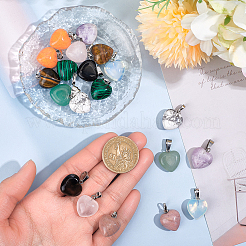 20шт 10 стиля подвески с драгоценными камнями&nbsp;G-HY0001-85