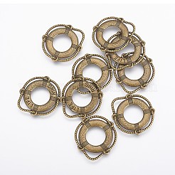Tibetischer stil Aluminium Anhänger & Charms&nbsp;LS-TIBEP-0803-AB-LF