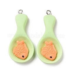 Подвески из непрозрачной смолы&nbsp;RESI-G032-F03