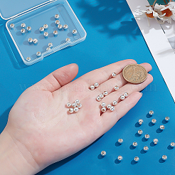 10шт 925 бусины из стерлингового серебра&nbsp;STER-PH0003-61A