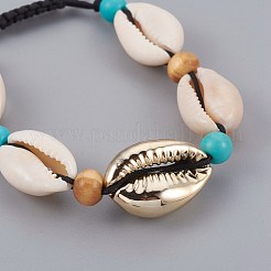 Регулируемые нейлоновые шнурки детские плетеные браслеты BJEW-JB04090-02