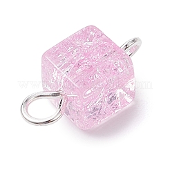 Подвески-коннекторы из стеклянных бусин с эффектом потрескивания&nbsp;PALLOY-JF02894