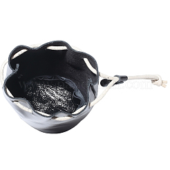 Кожаные сумки-ведра для хранения монет с завязками&nbsp;AJEW-WH20064-95B