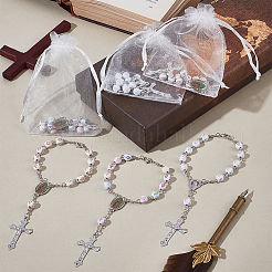 24 bracelet à breloques en alliage de zinc&nbsp;BJEW-GO0001-47