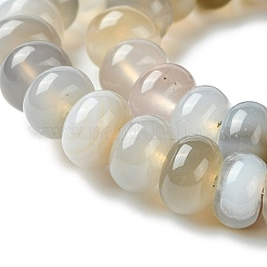 Серый натуральный камень агат бисер пряди G-S105-8mm-03