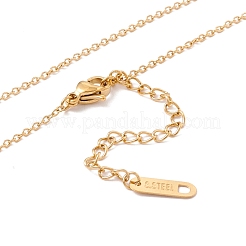 Ионное покрытие(ip) 304 нержавеющая сталь прямоугольный стержень кулон ожерелье NJEW-P262-18