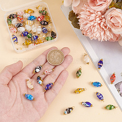 50 шт. подвески из бусин миллефиори ручной работы PALLOY-PH0022-35