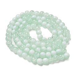 Chapelets de perles en verre craquelé&nbsp;GLAA-U001-8mm-01