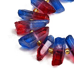 Гальванические природный кристалл кварца бусы пряди&nbsp;G-F800-D08