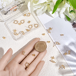 20 шт. латунные серьги-гвоздики&nbsp;MAK-BBC0001-26