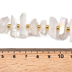 Гальванические природный кристалл кварца бусы пряди&nbsp;G-F800-F11