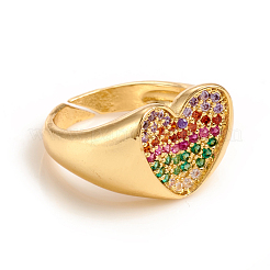 Регулируемые латунные микропрофилированные кубические кольца из циркония&nbsp;RJEW-E168-03A-G