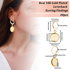 30 шт. фурнитура для сережек из нержавеющей стали 304 EJEW-AB00017