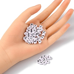 Непрозрачные акриловые эмалированные бусины MACR-YW0002-23