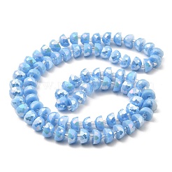 Нити стеклянных бусин ab цветной пластины&nbsp;EGLA-P051-02A-B08