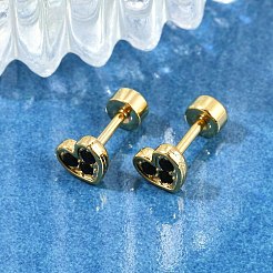 Беруши в форме сердца со стразами EJEW-H105-26G