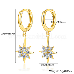Orecchini a cerchio in argento sterling star s925&nbsp;HL7494-1
