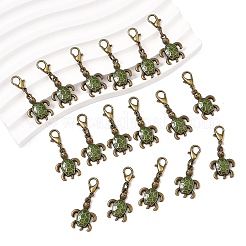 20 шт. подвеска в виде черепахи из эмалевого сплава&nbsp;HJEW-YW00256