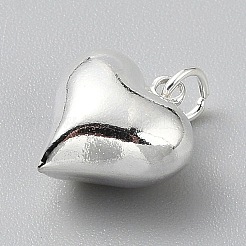 925 подвеска в виде сердца из стерлингового серебра с соединительными кольцами STER-WH20012-04A