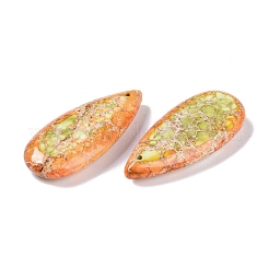 Подвески из окрашенной синтетической императорской яшмы&nbsp;G-P529-07K