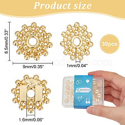 30 шт. Латунные дистанционные бусины KK-DC0002-61