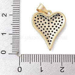 Pendentifs avec zircon cubiques à micro-pavés en laiton&nbsp;X-KK-K298-15C-G