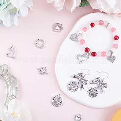 40шт 10 стильные подвески из сплава с кристаллами и стразами ALRI-SC0001-35P