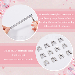 Спиральные костяные наконечники из нержавеющей стали 304 STAS-WH0043-20B