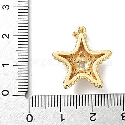 Pendentifs avec zircon cubiques à micro-pavés en laiton&nbsp;KK-K305-11B-G