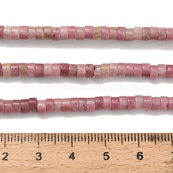 Природные родонит бисер нитей G-Z110-A08-2x4mm