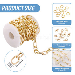 Набор для самостоятельного изготовления цепочек из алюминиевых скрепок и браслетов/ожерельев DIY-TA0012-92