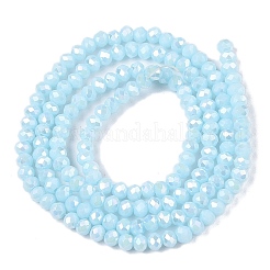 Chapelets de perles en verre électroplaqué&nbsp;EGLA-A044-P1mm-B06