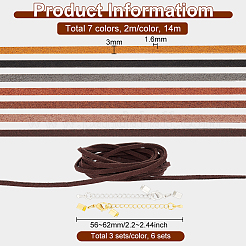 Bastelset für DIY-Kordelarmband-Halsketten&nbsp;DIY-BC0009-48