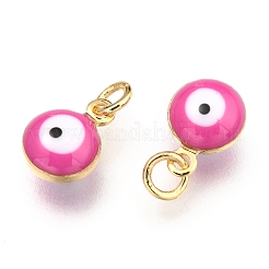 Perle di smalto in ottone&nbsp;X-KK-B024-02G-B