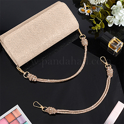 2 pz manici per borsa in cordino di gomma con strass di vetro&nbsp;FIND-PH0059-68A